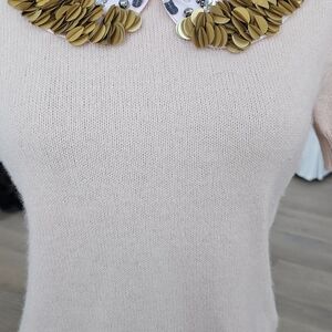 Corey Lynn Calter Angora Blend Sweater in Cream XS